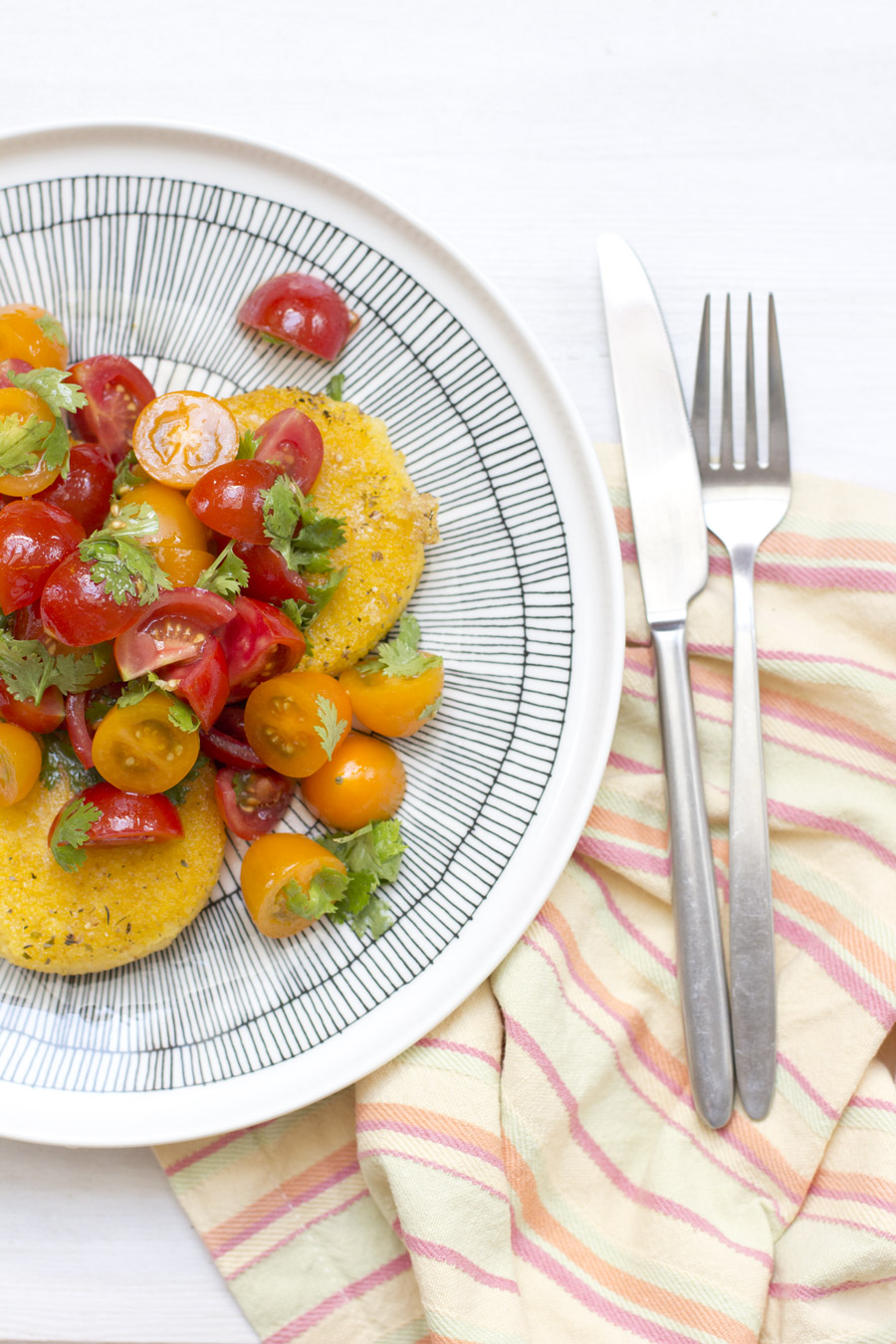 home-office-lunch-polenta-tomato-dish