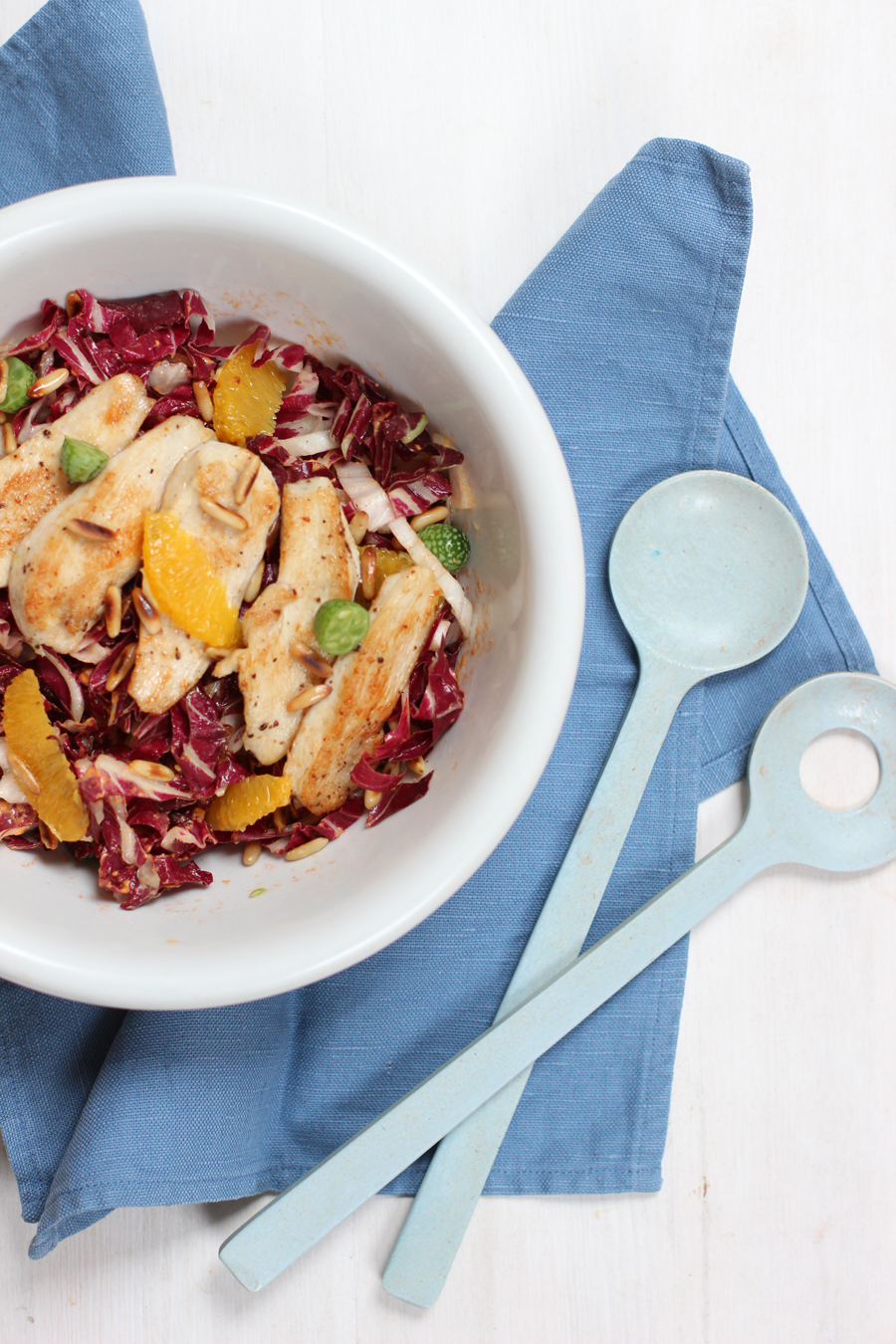 Home Office Lunch: Radicchio salad with chicken and oranges | LOOK WHAT I MADE ...