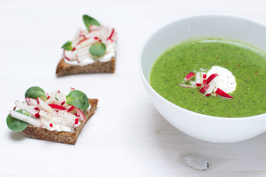 home office lunch recipe radish leaf soup