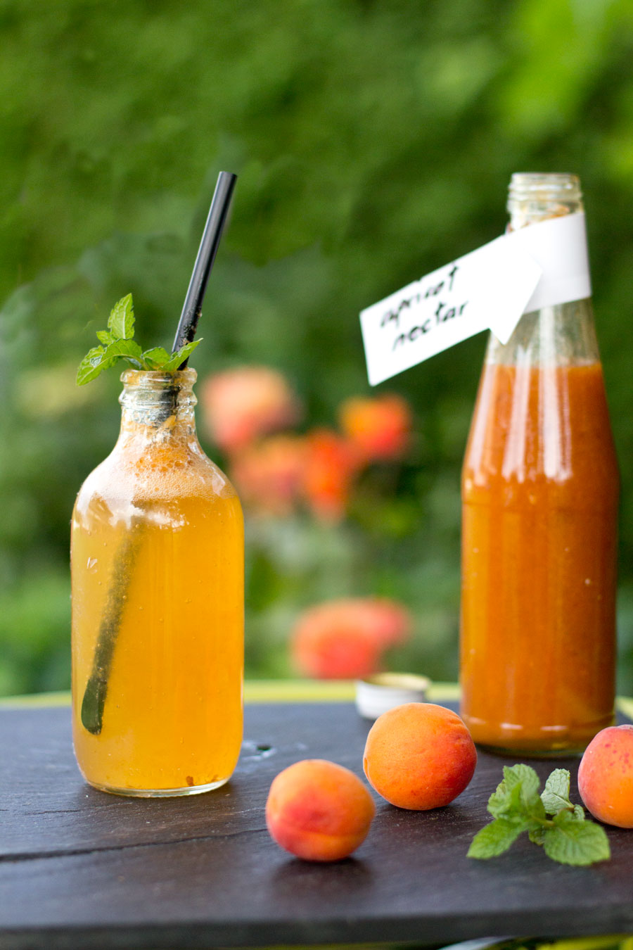 Homemade apricot nectar with cold soda makes the best refreshing summer drink | recipe on the blog