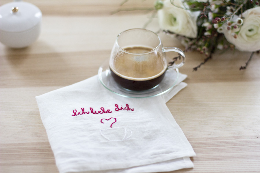 Embroidered napkins for Valentine's Day | LOOK WHAT I MADE ...