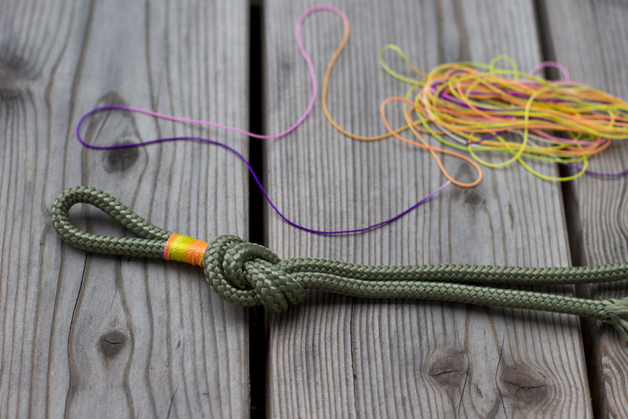 Thread Wrapped Around Rope keychain-thread-wrapping-done | LOOK WHAT I MADE ...