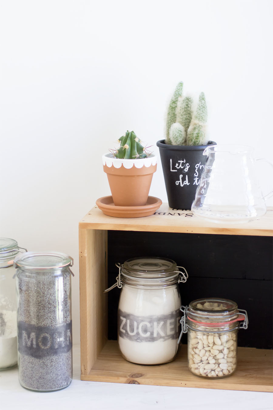 Colored etched storage jars DIY | LOOK WHAT I MADE ...