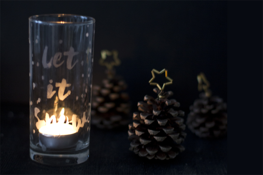 Glass etched winter lantern DIY | LOOK WHAT I MADE ...