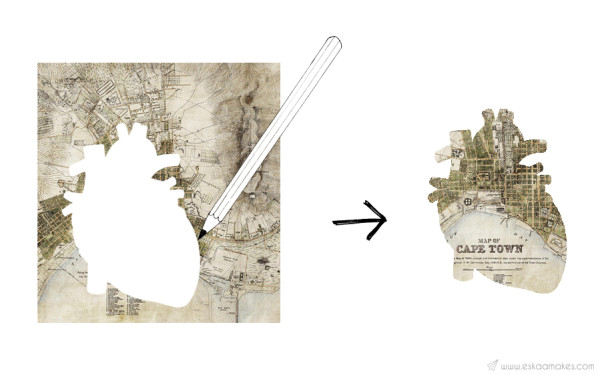 Map-themed wall decor. | LOOK WHAT I MADE ...
