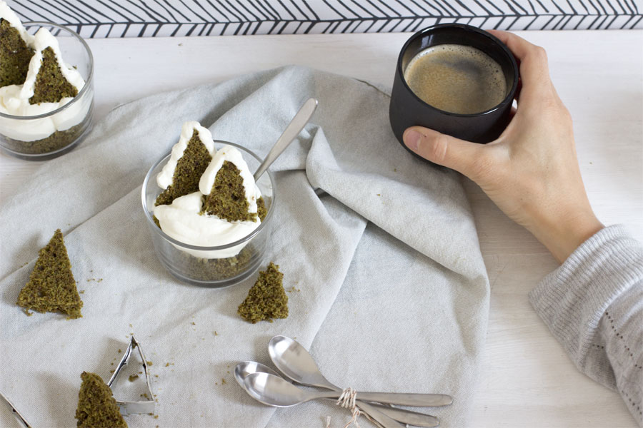 Matcha cake winter wonderland dessert | LOOK WHAT I MADE ...