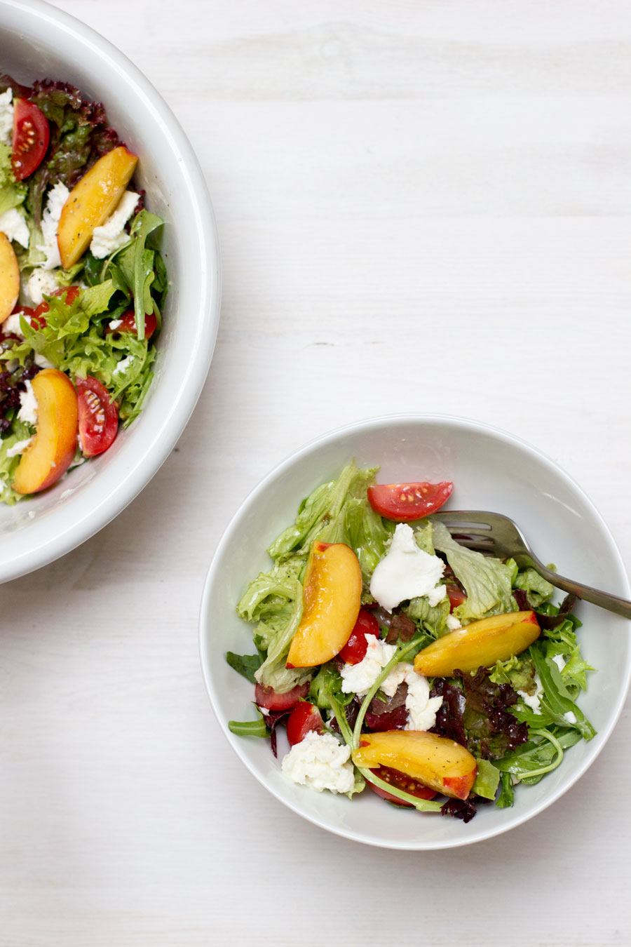 (Home) office lunch recipe: easy and healthy nectarine summer salad