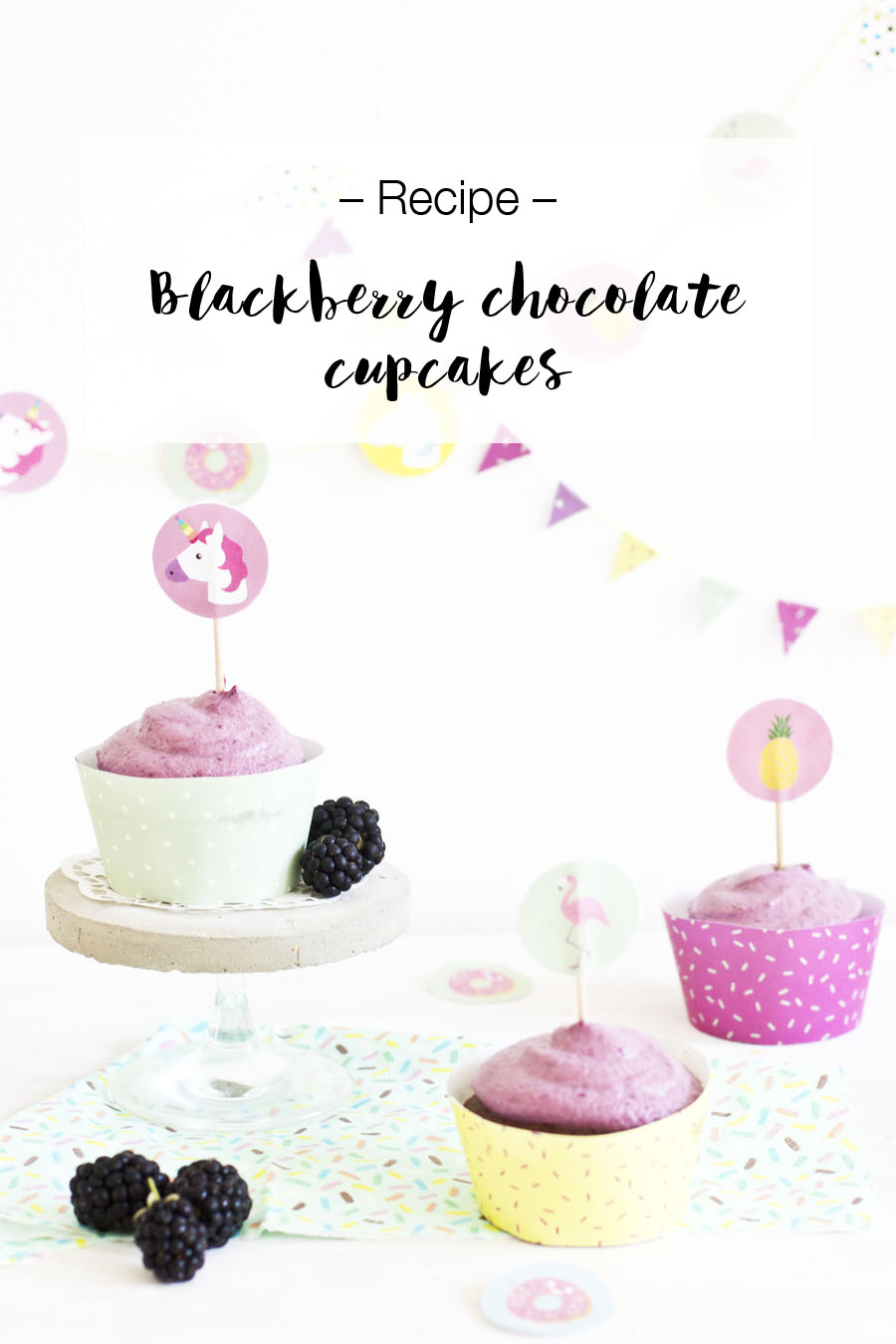Blackberry chocolate cupcake recipe | LOOK WHAT I MADE ...