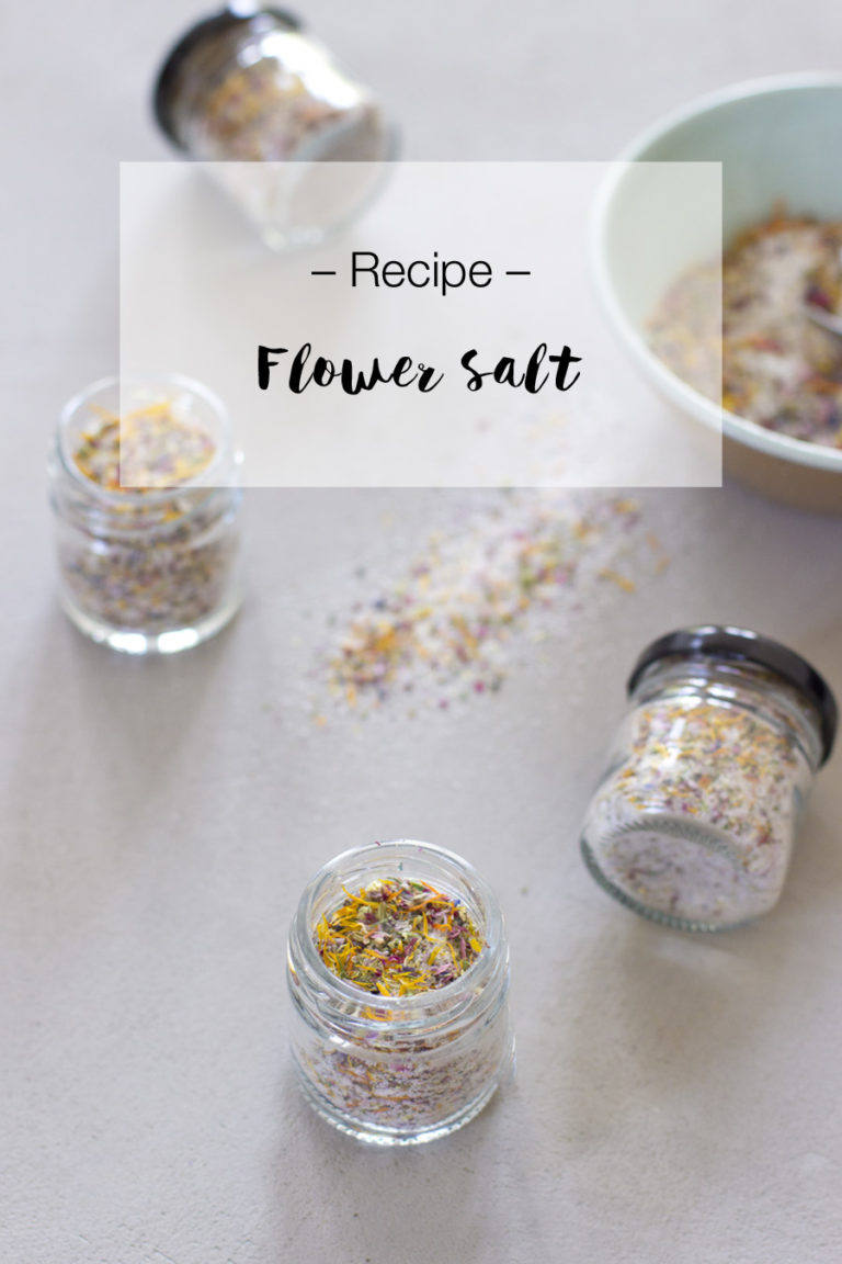 Homemade flower salt. LOOK WHAT I MADE