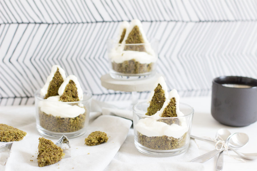 Matcha cake winter wonderland dessert | LOOK WHAT I MADE ...