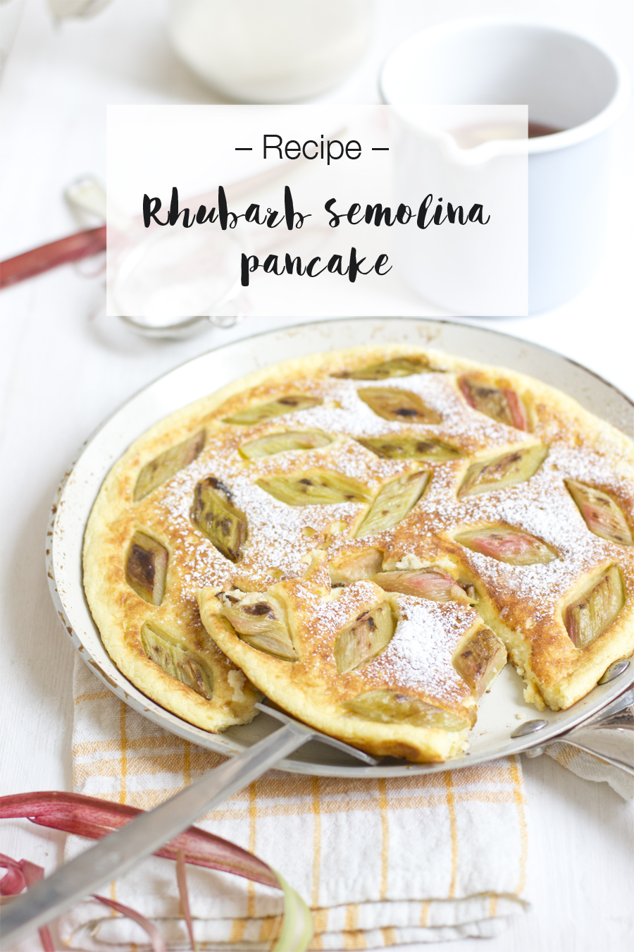 Rhubarb semolina pancake | LOOK WHAT I MADE ...