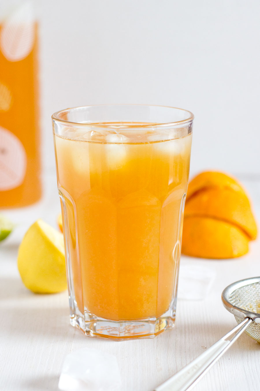 Fresh and healthy spiced citrus iced tea for hot summer days