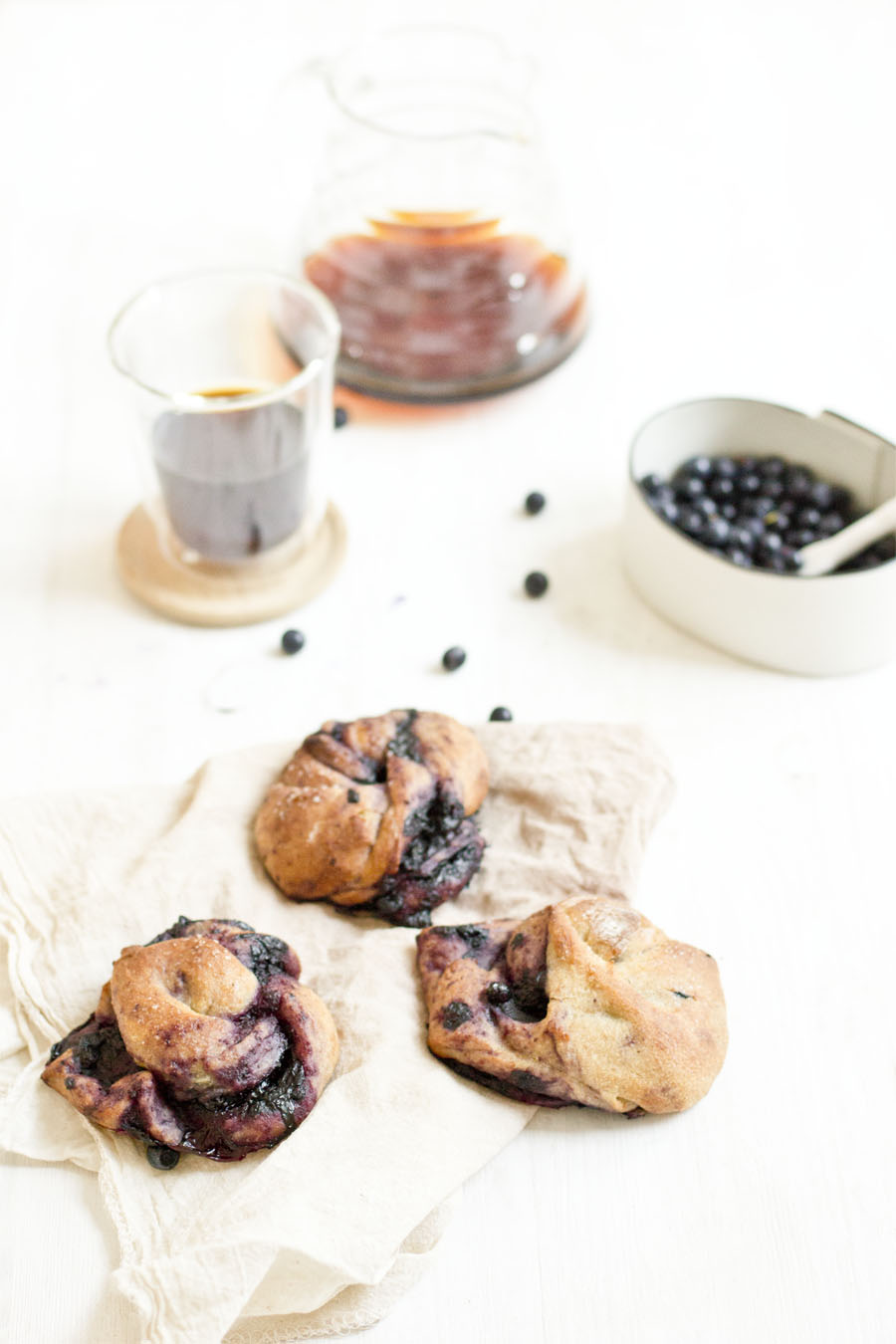 Saffron blueberry bun knots | LOOK WHAT I MADE ...