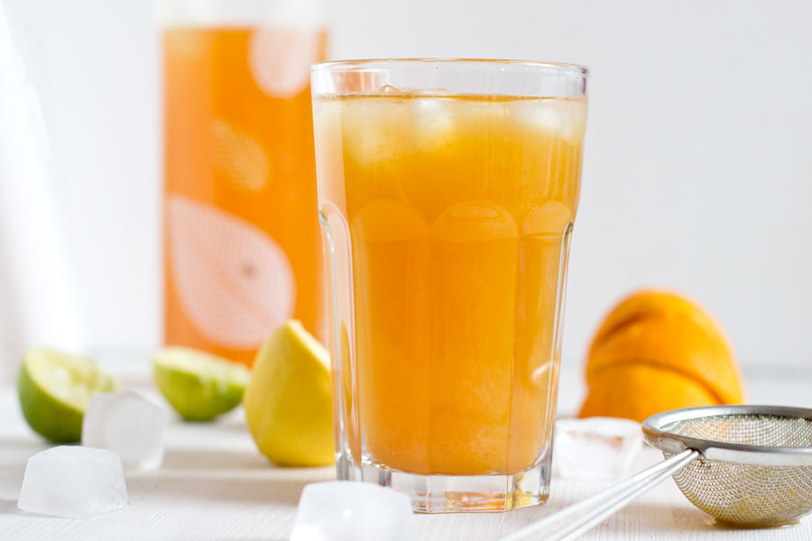 Fresh and healthy spiced citrus iced tea for hot summer days