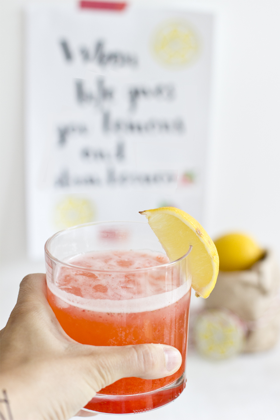 Fresh lemon strawberry juice | LOOK WHAT I MADE ...