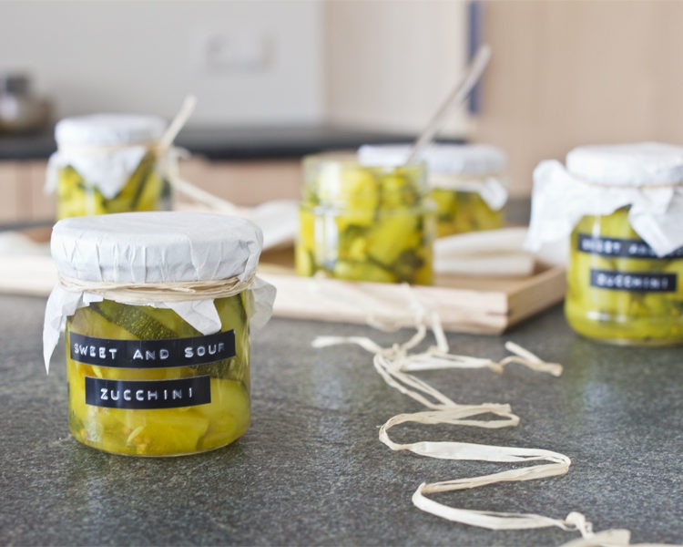 Sweet and sour zucchini pickle recipe | LOOK WHAT I MADE ...