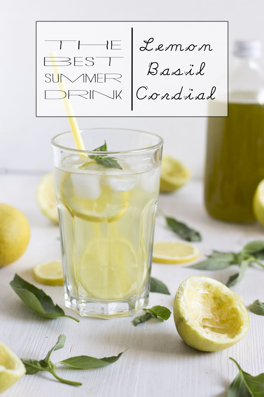 Lemon basil cordial recipe. LOOK WHAT I MADE