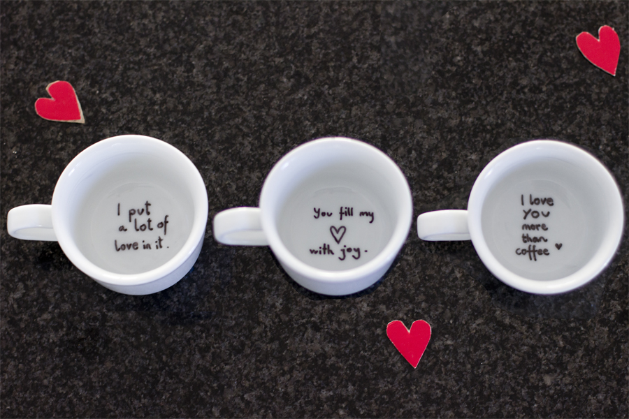 Perfect for Valentine's Day: hidden love message coffee & tea cup DIY | LOOK WHAT I MADE ...