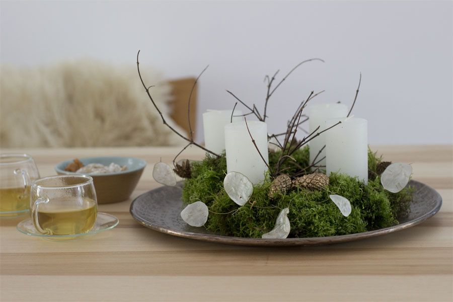 DIY advent wreath with moss | LOOK WHAT I MADE ...