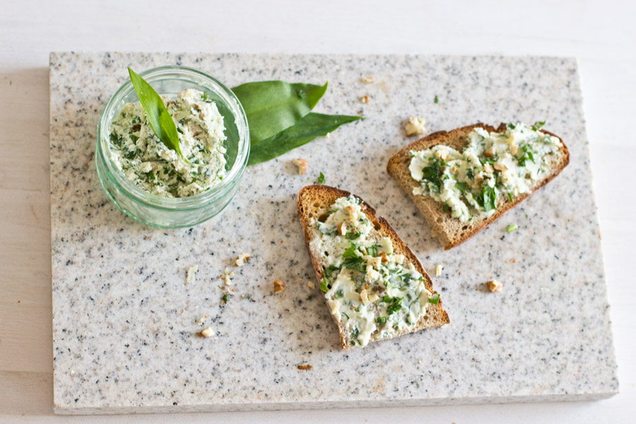 wild garlic sandwich lunch recipe